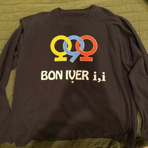 Bon Iver Band Merch Long Sleeve Tee